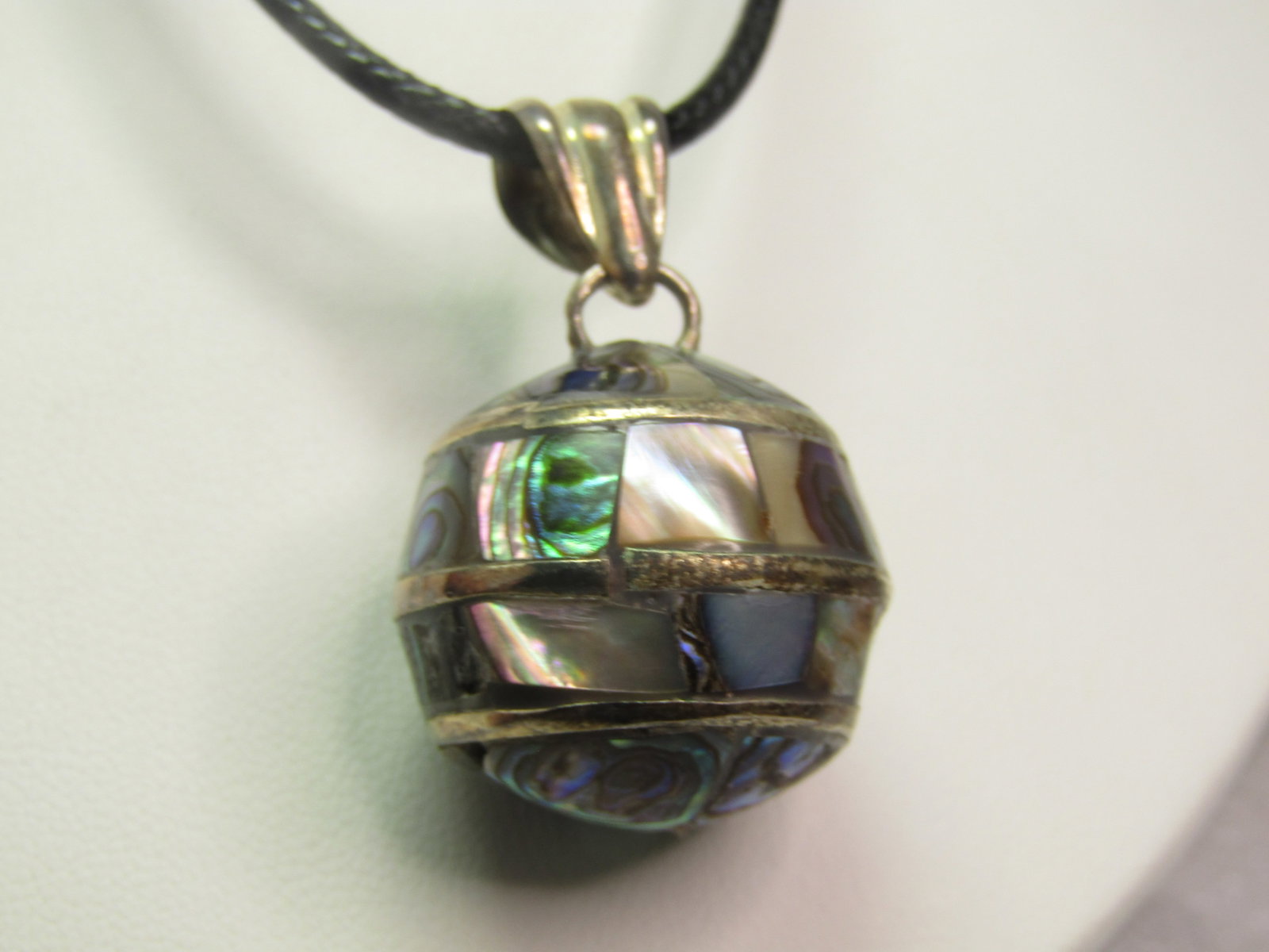 Vintage Sterling Abalone Chime/Harmony Pendant/Necklace, 24", 1960's-1970's - 2