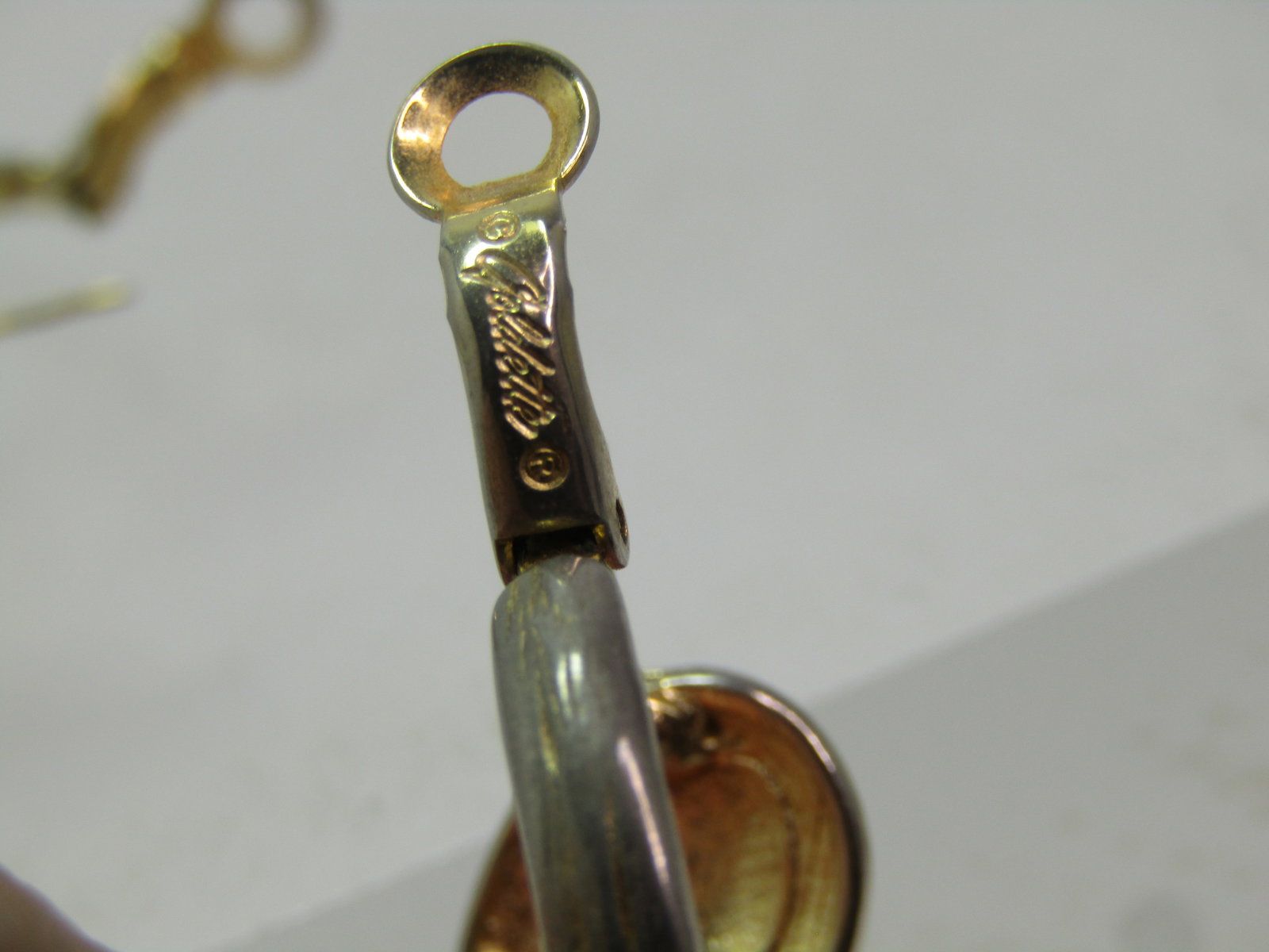 Vintage Goldette Enameled Hoop Earrings, Pierced, 1960's - 6