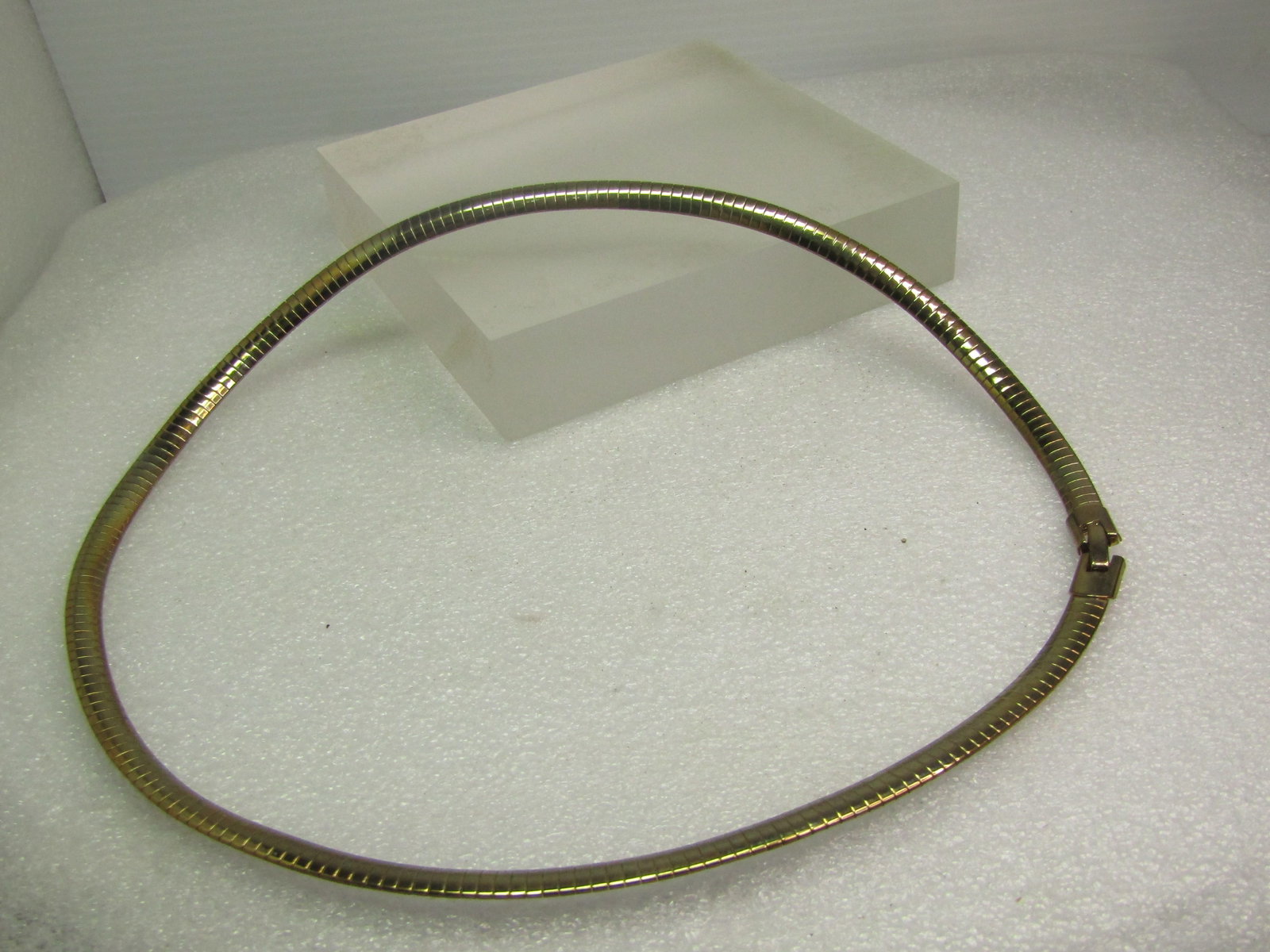 Vintage Gold Tone Omega Necklace, 20", 1980's-1990's - 5