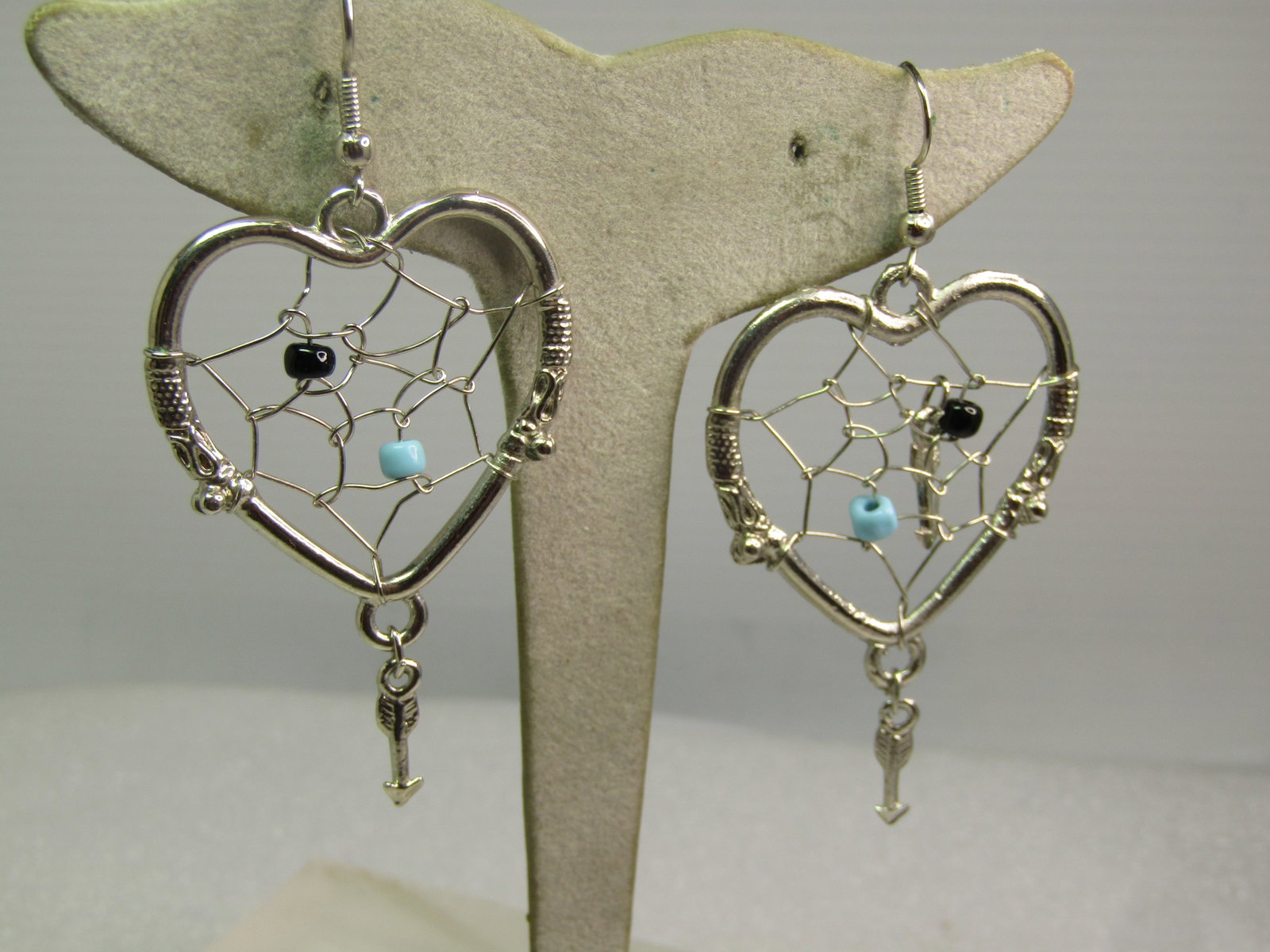 Vintage Heart Dreamcatcher Earrings - 3