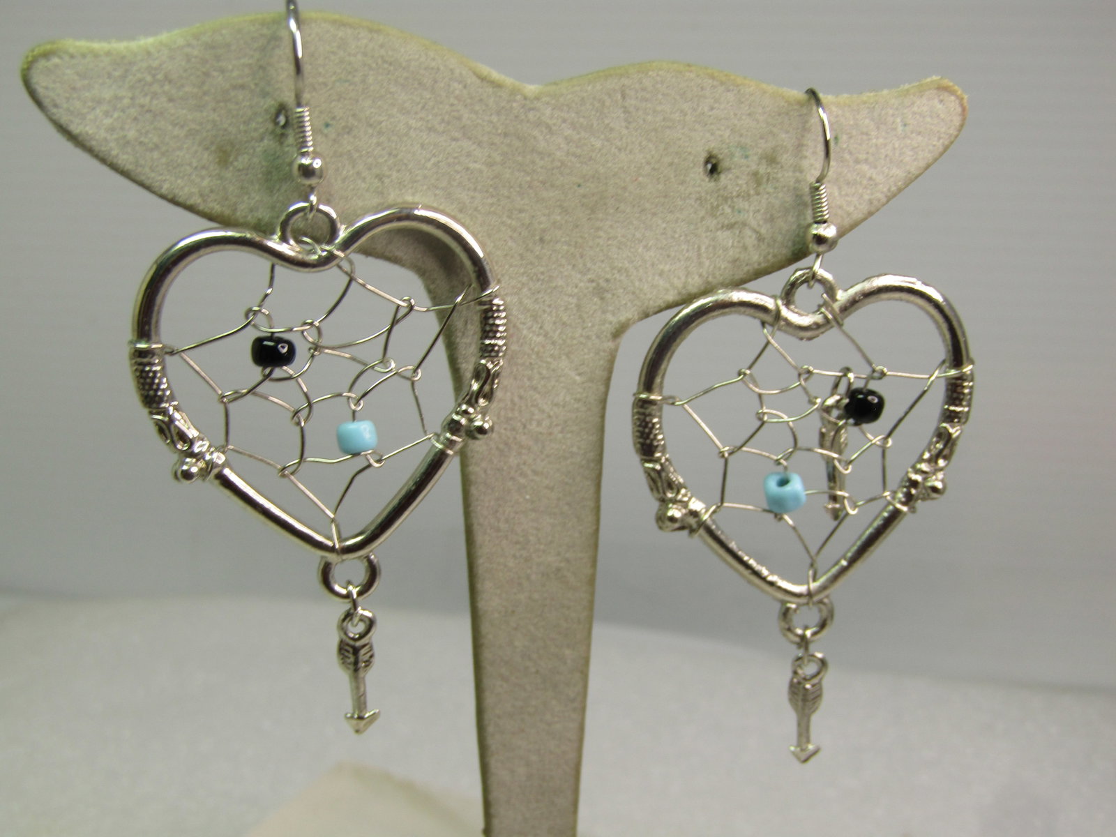 Vintage Heart Dreamcatcher Earrings - 4