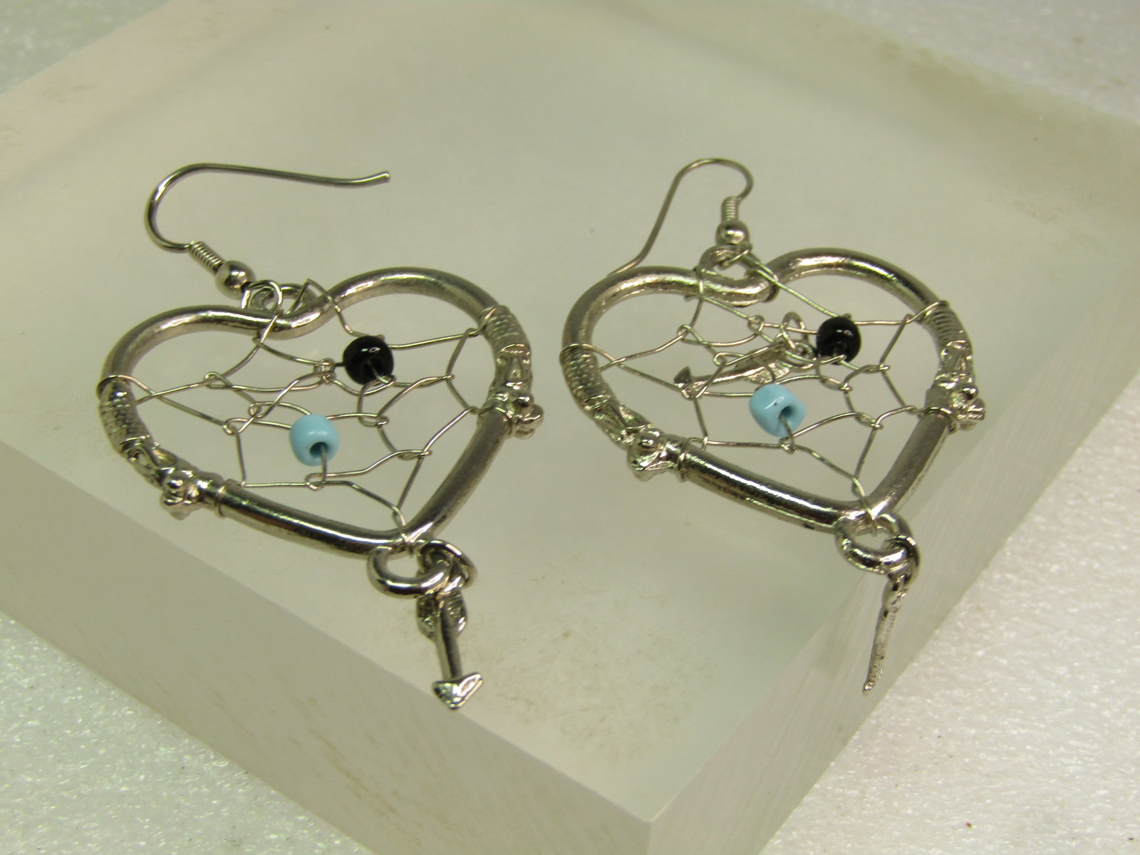 Vintage Heart Dreamcatcher Earrings - 5