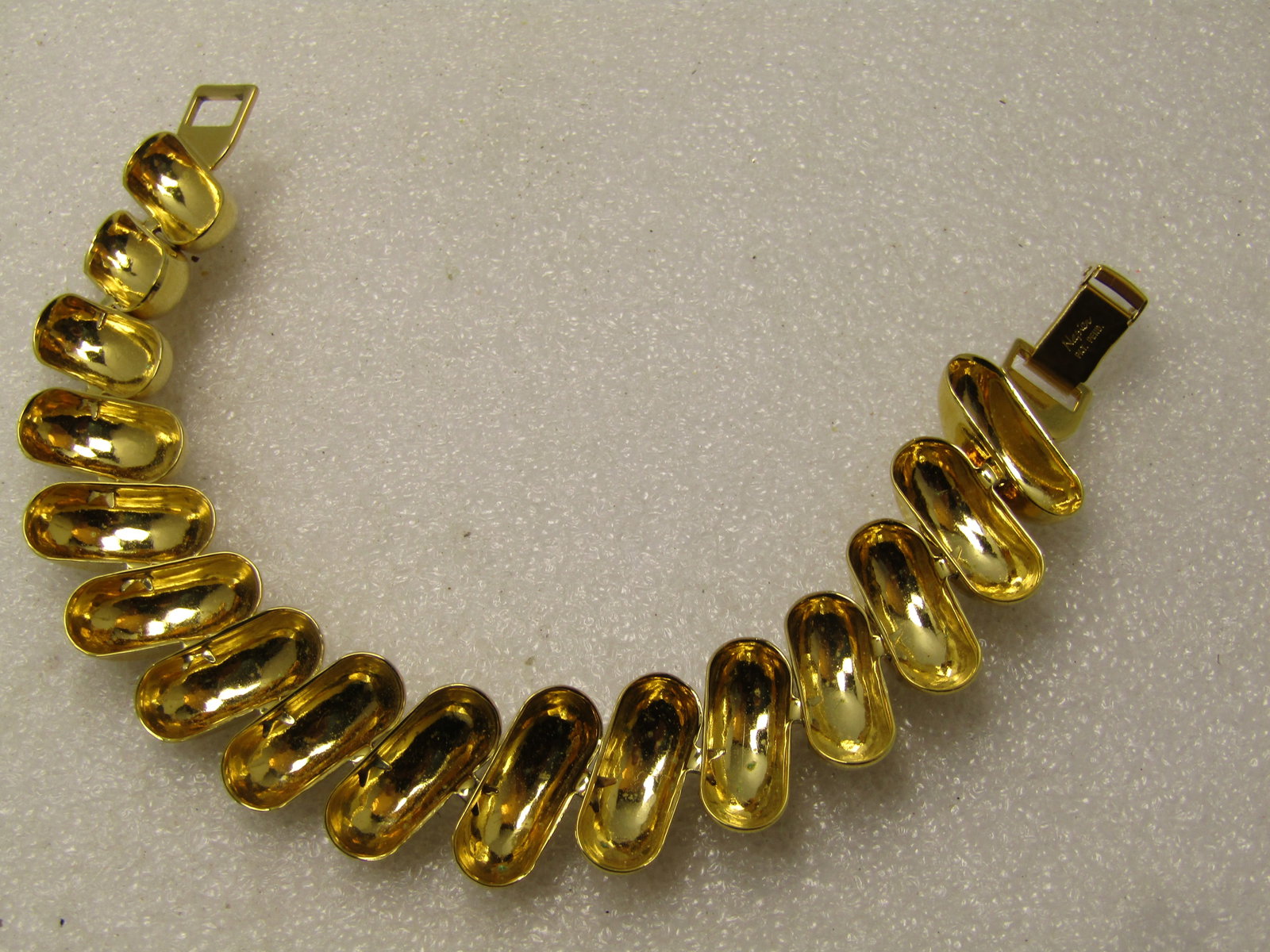 Vintage Santo Marco Link Bracelet, Signed Napier, 7.25", 1980's-1990's - 5