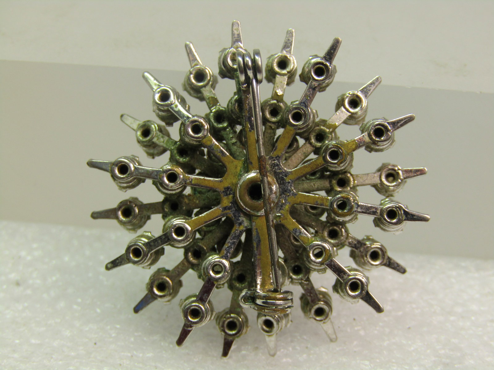 Vintage Rhinestone Eastern Star Brooch, 1950's-1960's - 7