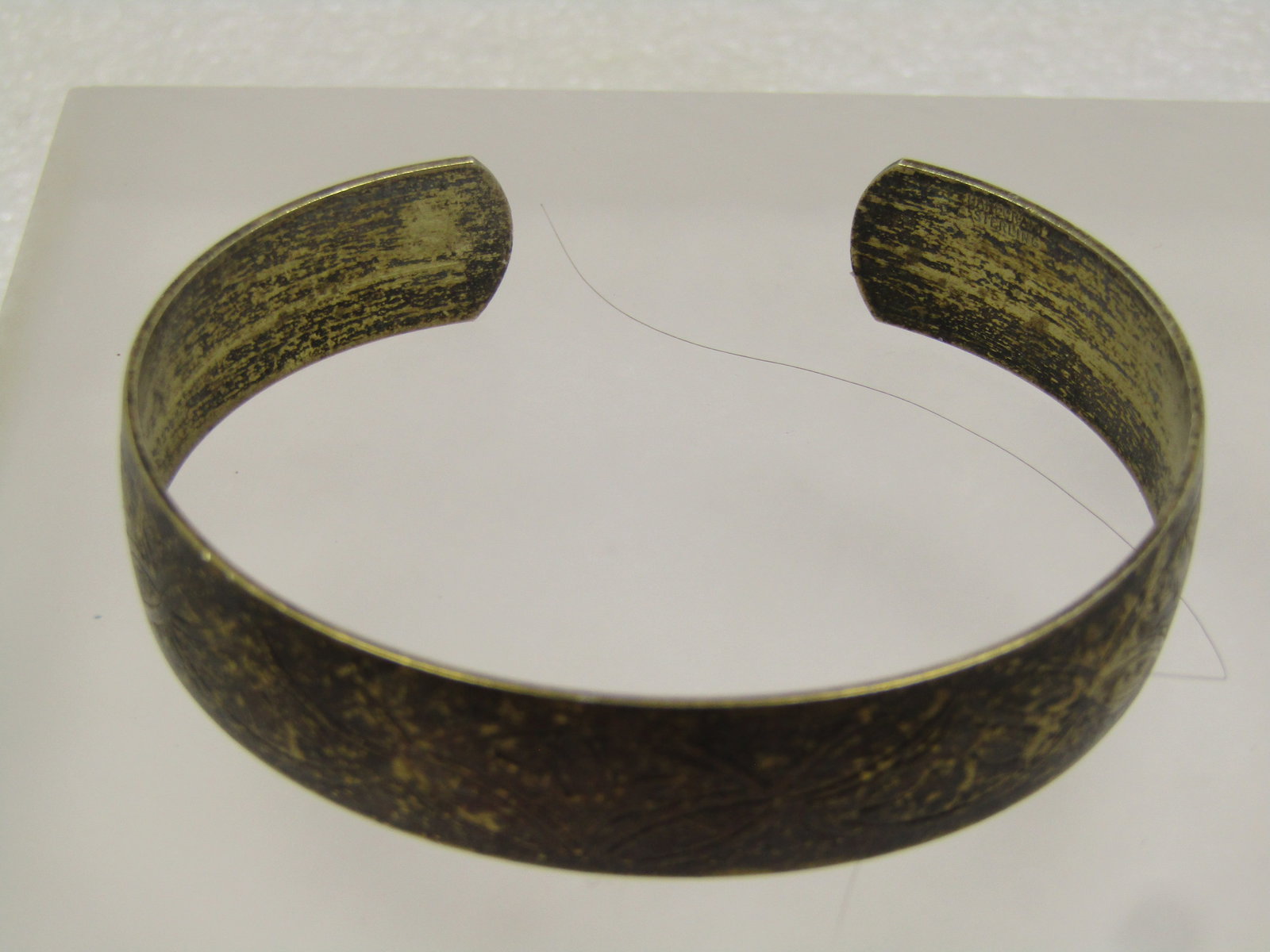Vintage Sterling Engraved Cuff Bracelet, Danecraft, 7", 1940's-1950's - 5