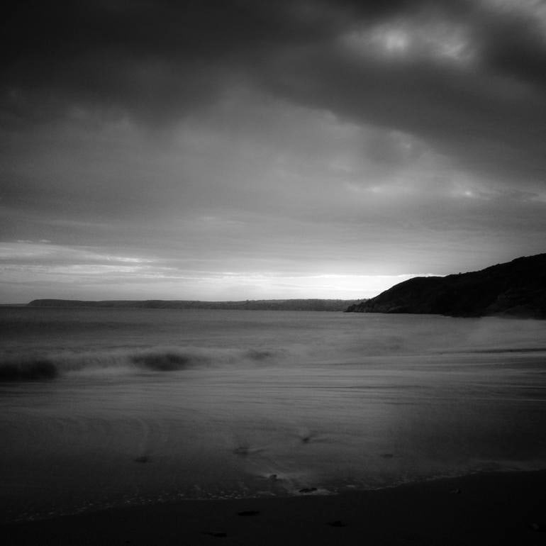 Hemmick Beach, Cornwall - Silver Gelatin Photograph: Title: Hemmick Beach, Cornwall - Silver Gelatin Photograph Dimensions: 20 x 20 in Medium: Hemmick Beach, Cornwall - Silver Gelatin Photograph - Limited Edition of 10 Paul Cooklin United Kingdom Photog