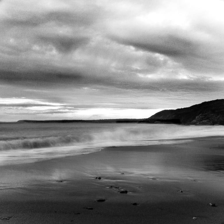 Hemmick Beach, Cornwall - Silver Gelatin Photograph: Title: Hemmick Beach, Cornwall - Silver Gelatin Photograph Dimensions: 20 x 20 in Medium: Hemmick Beach, Cornwall - Silver Gelatin Photograph - Limited Edition of 10 Paul Cooklin United Kingdom Photog