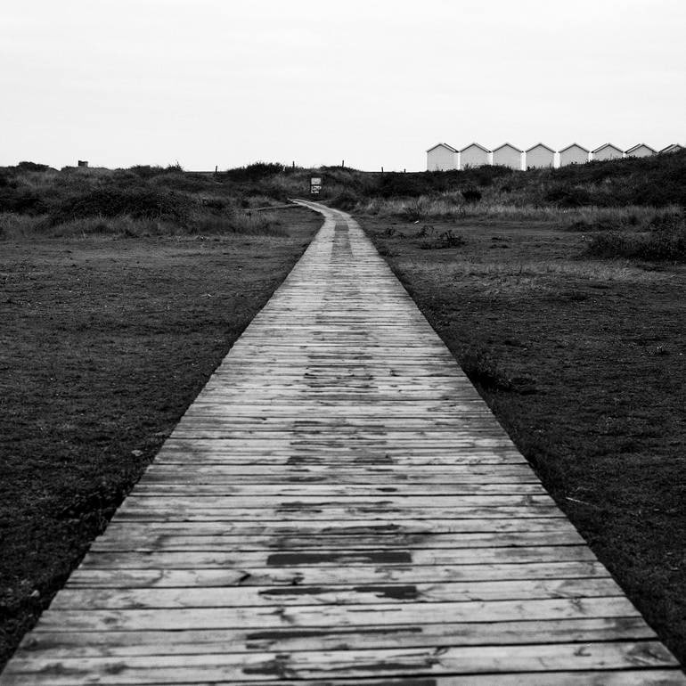 Beach Huts, Walberswick, Southwold, Suffolk - Silver Gelatin Photograph (1 of 3)
