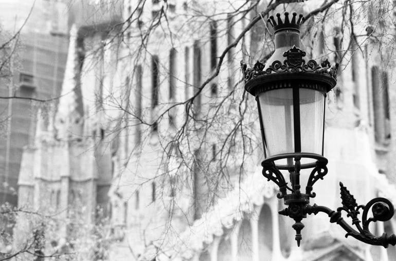Street Lamp, The Sagrada Familia, Barcelona - Silver Gelatin Photograph (1 of 3)