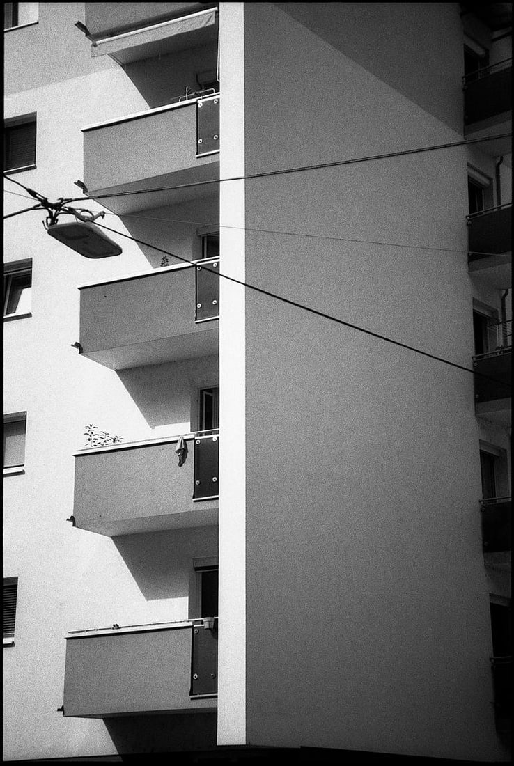 Appartments, Salzburg, Austria- Silver Gelatin Photograph: Title: Appartments, Salzburg, Austria- Silver Gelatin Photograph Dimensions: 16 x 20 in Medium: Appartments, Salzburg, Austria- Silver Gelatin Photograph - Limited Edition of 10 Paul Cooklin United Ki