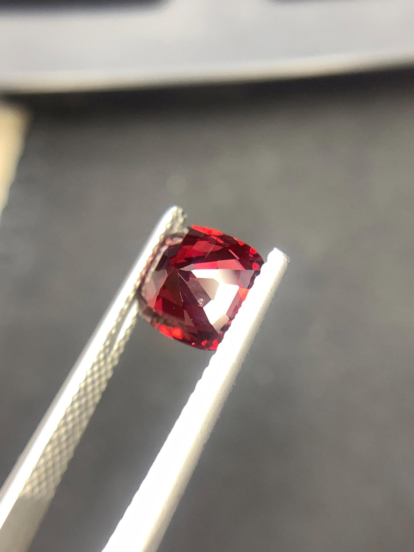 Pigeon Blood Burma Red Spinel Cushion Cut Gemstone - 2.390 Carat - 10