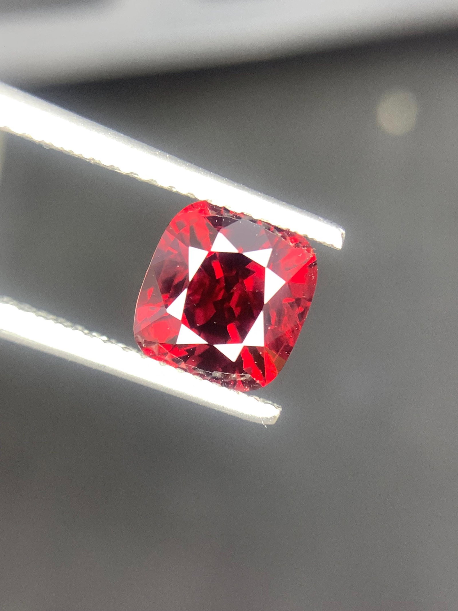 Pigeon Blood Burma Red Spinel Cushion Cut Gemstone - 2.390 Carat - 6