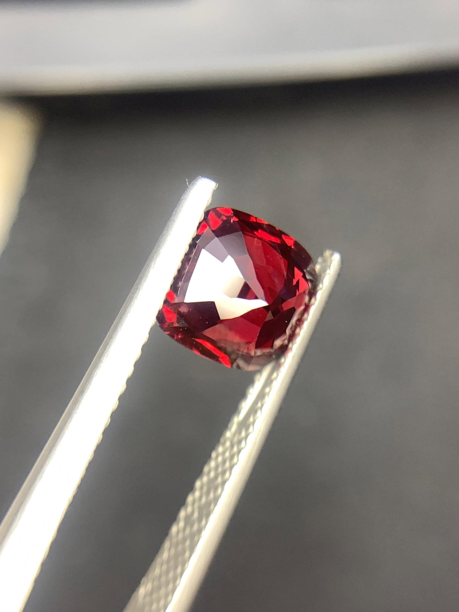 Pigeon Blood Burma Red Spinel Cushion Cut Gemstone - 2.390 Carat - 8