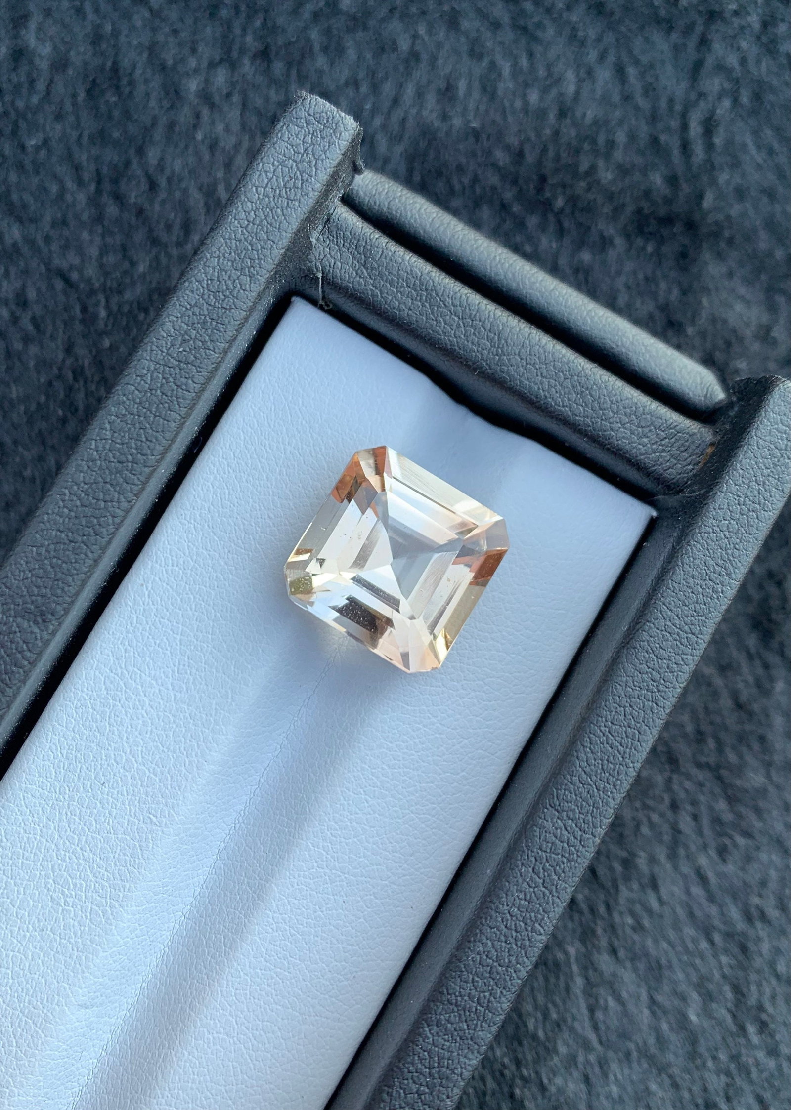 Sherry Topaz Gemstone: Asscher Cut Loose Stone, 15.85 Carat - 2