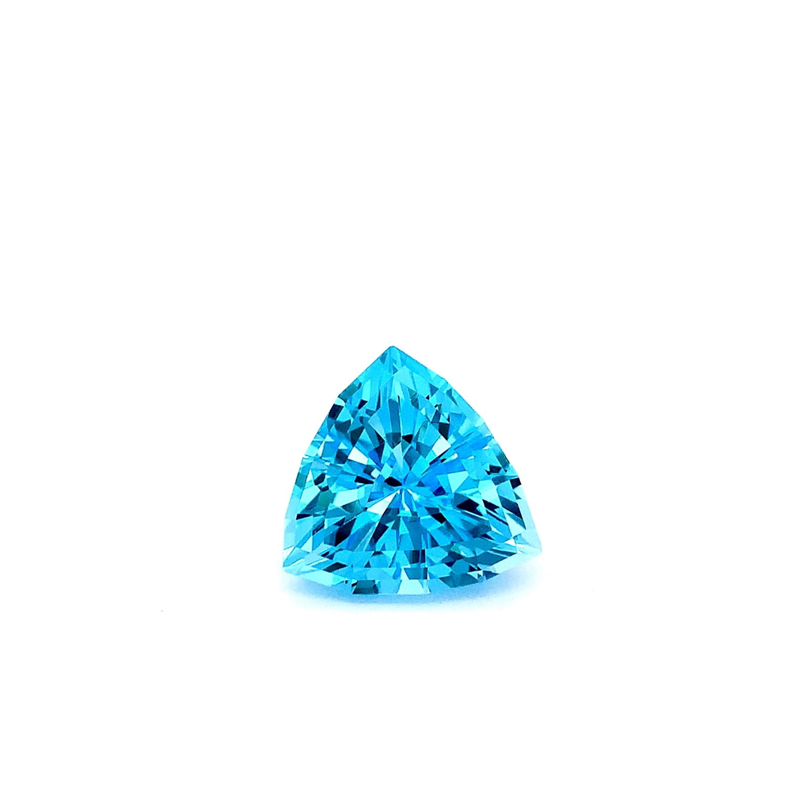 29.50 Pendant Size Swiss Blue Topaz Fancy Trillion Cut Loose Gemstone - 3