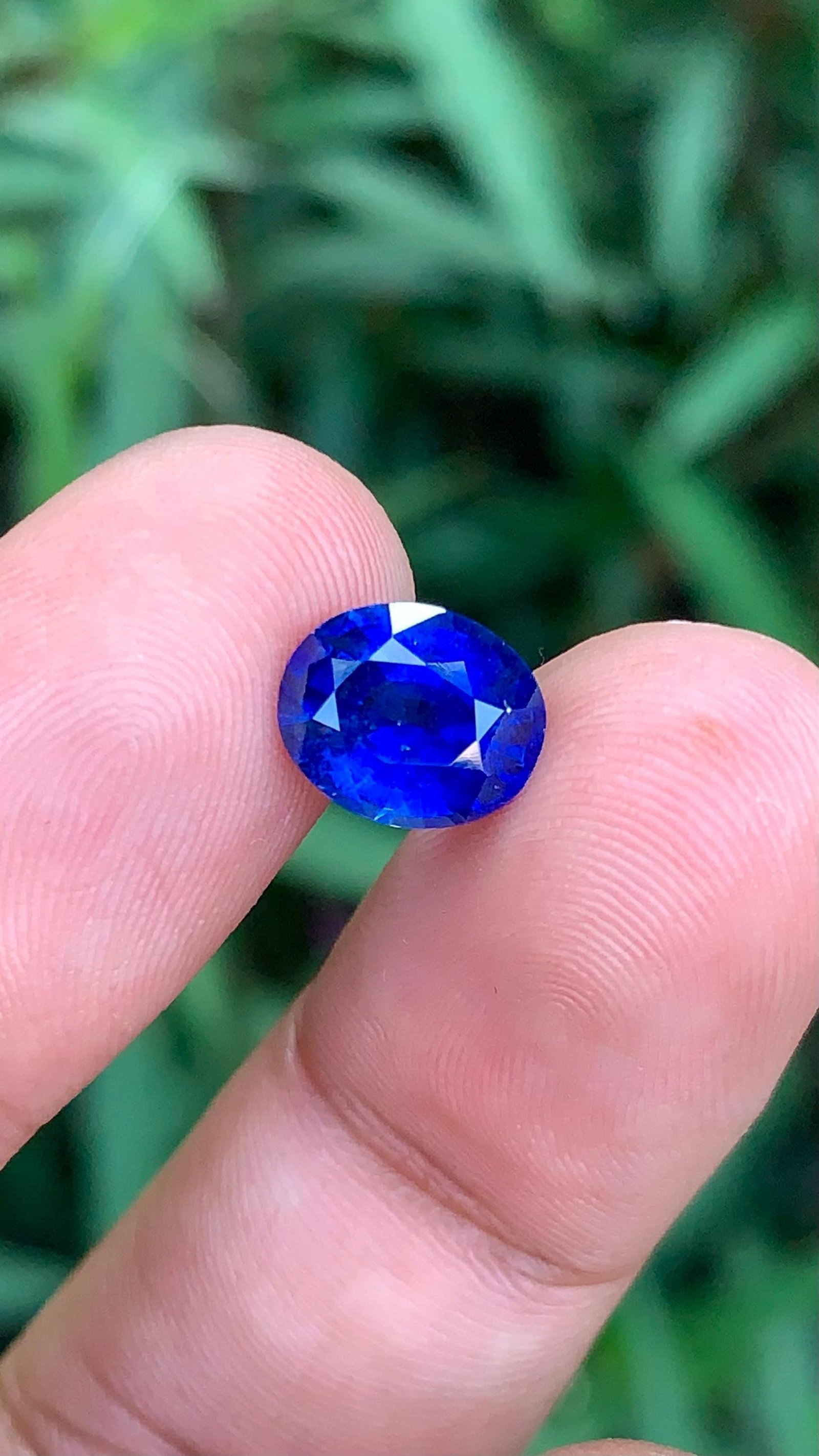 Royal Blue Heated Sapphire Gemstone From Srilanka, Oval Cut Sapphire 3.08 Carat - 2