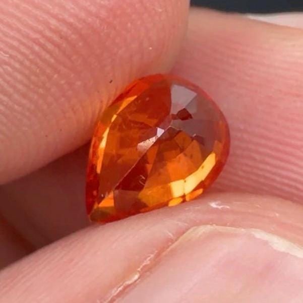 Pear Shape Mandarin Cut Loose Gemstone From Africa ~ 1.79 CT - 7