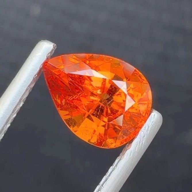 Pear Shape Mandarin Cut Loose Gemstone From Africa ~ 1.79 CT - 8
