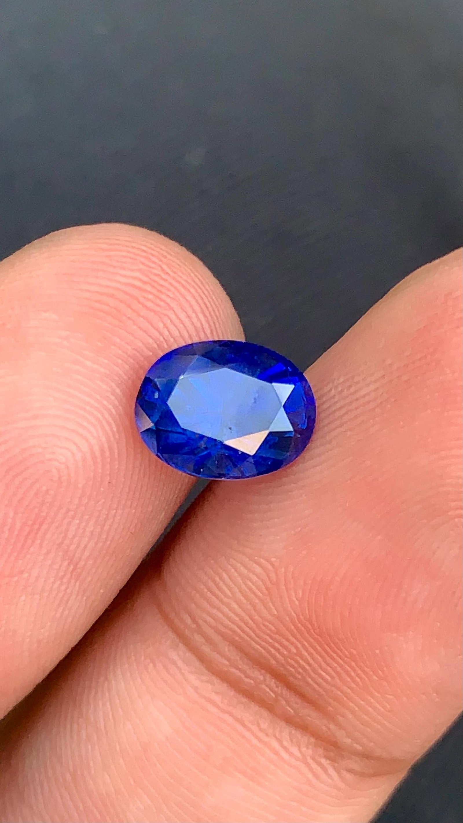 Royal Blue Heated Sapphire Gemstone From Srilanka, Oval Cut Sapphire 2.56 Carat - 5