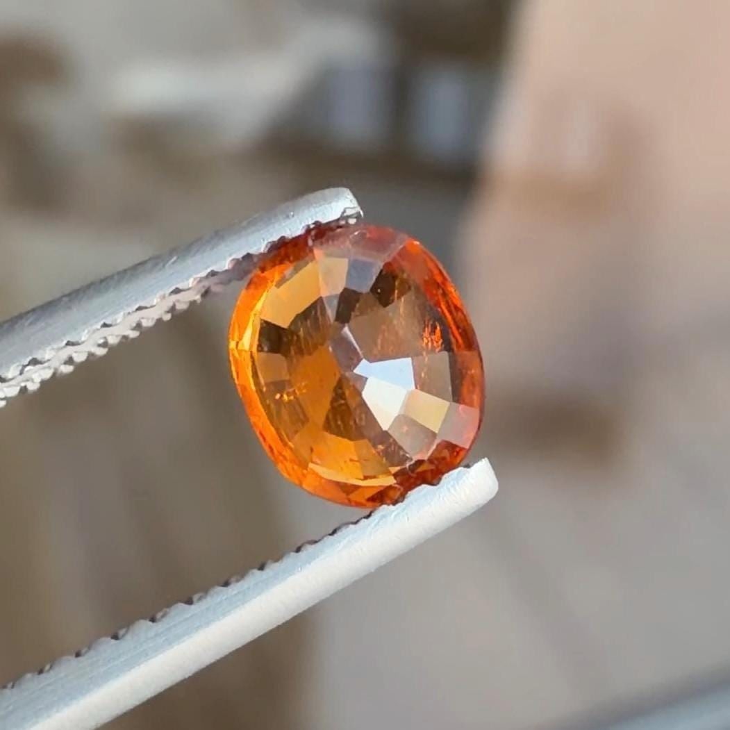 Oval Shape Mandarin Cut Loose Gemstone From Africa ~ 1.09 CT - 2