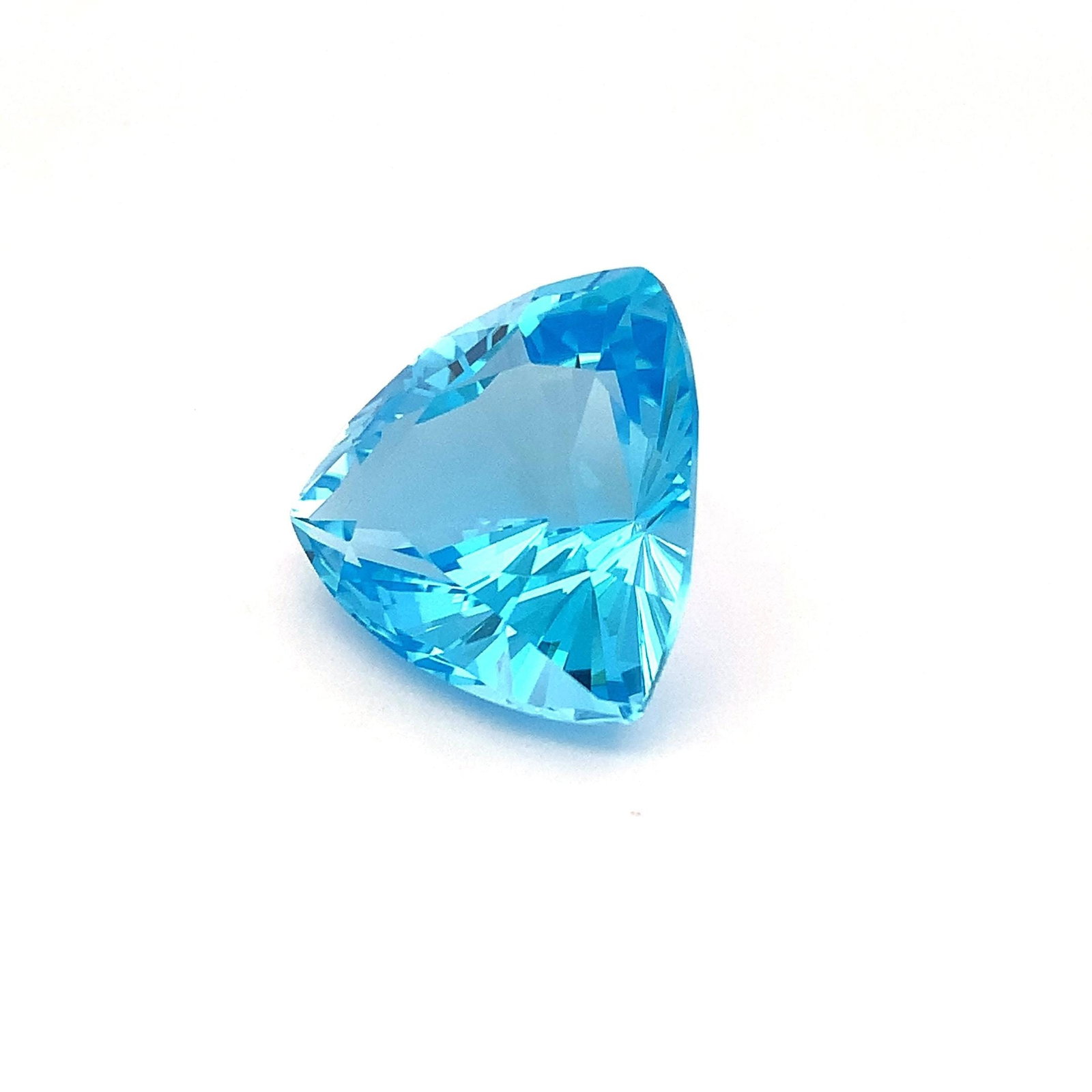 Pendant Size Swiss Blue Topaz Fancy Trillion Cut Gemstone - 49.13 Carat - 5