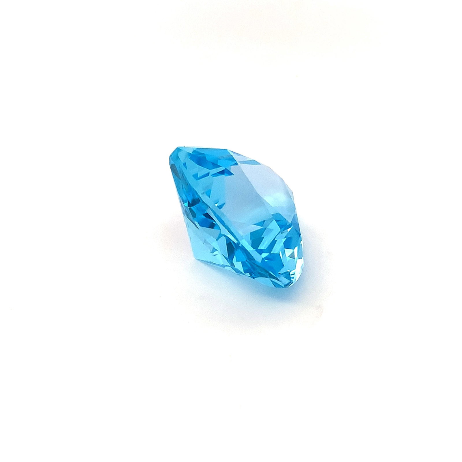 Pendant Size Swiss Blue Topaz Fancy Trillion Cut Gemstone - 49.13 Carat - 6