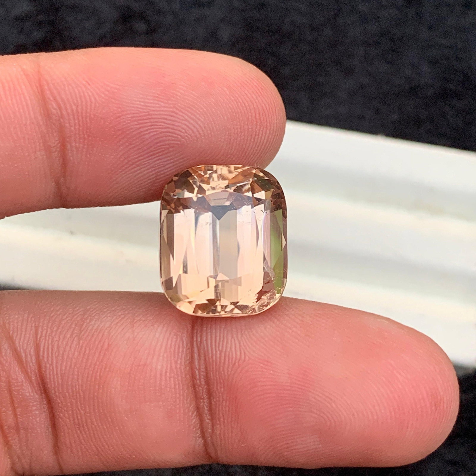 22.45 Carat Golden Topaz Gemstone: Cushion Cut, Eye Clean - 4