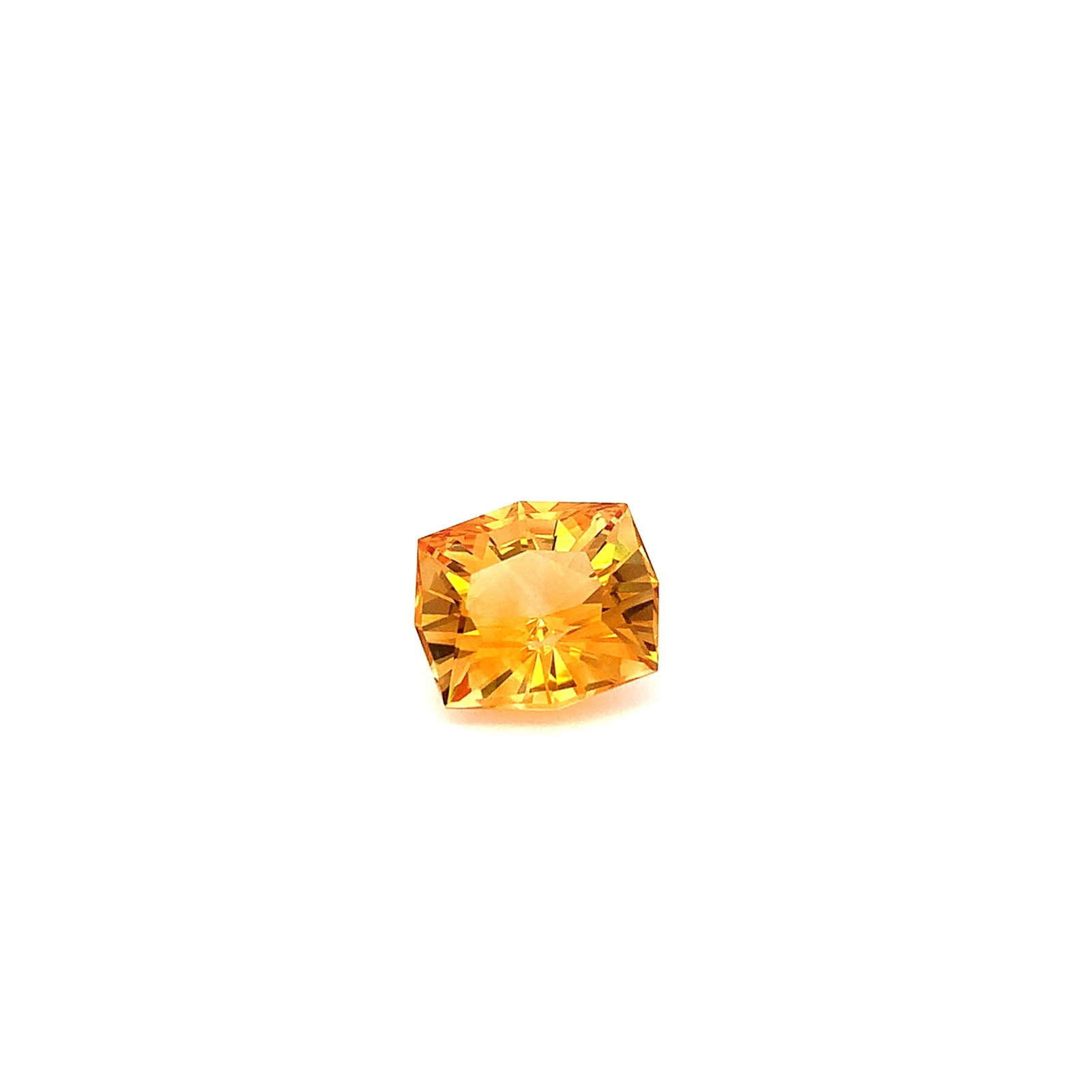8 Carat Natural Fancy Cut Orange Citrine Gemstone For Jewellery - 7