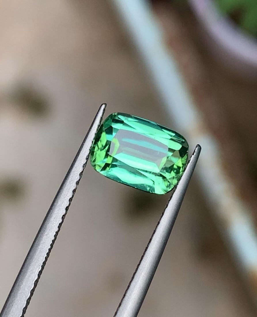Afghan Bluish Green Tourmaline Gemstone Gemstone For Jewelry - 2.790 Carat - 3