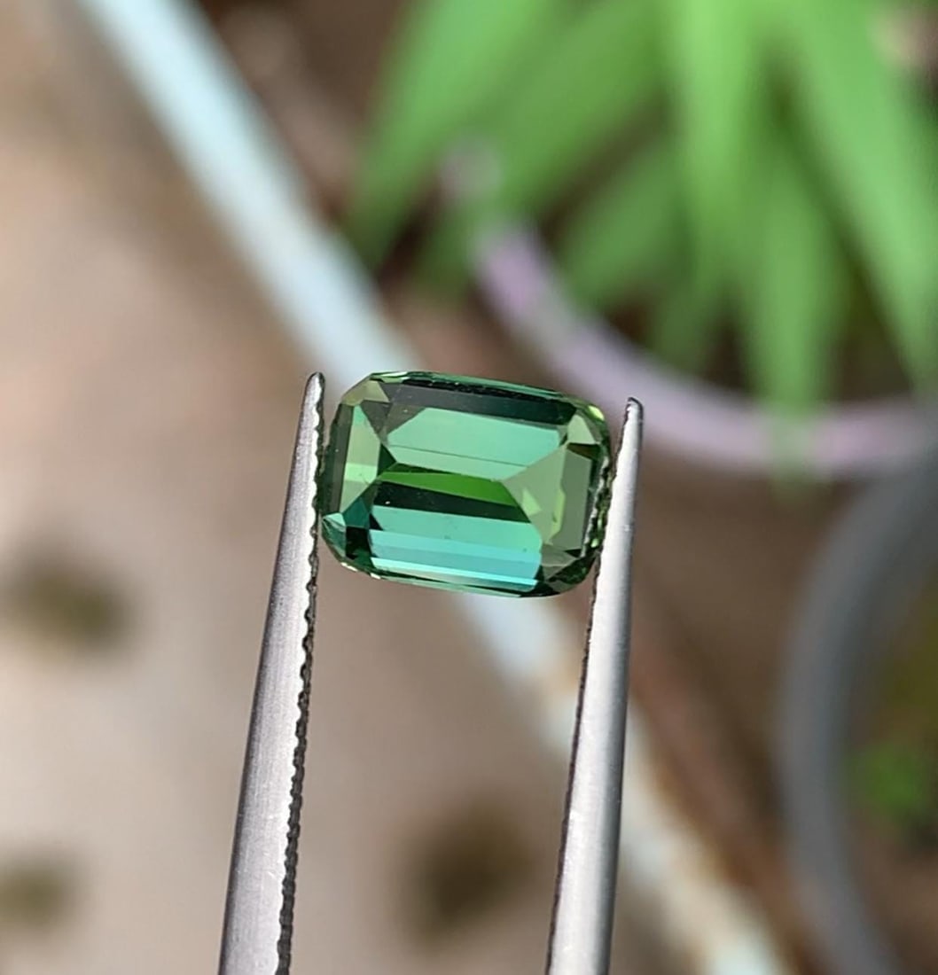 Afghan Bluish Green Tourmaline Gemstone Gemstone For Jewelry - 2.790 Carat - 5