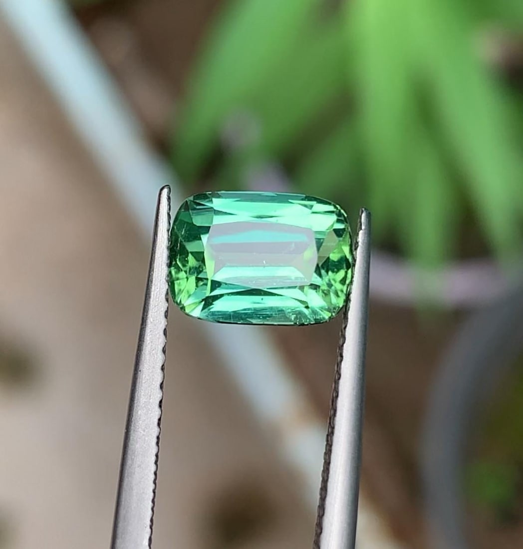 Afghan Bluish Green Tourmaline Gemstone Gemstone For Jewelry - 2.790 Carat - 6