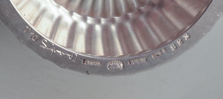 Modern Georg Jensen bowl in sterling silver. - 5