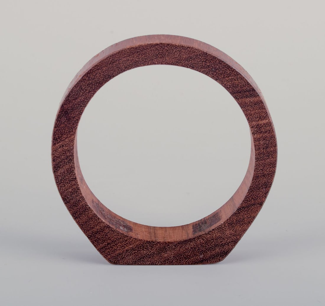 French jewelry designer. Three bracelets. Two in plastic and one in wood. Late 20th C. - 3