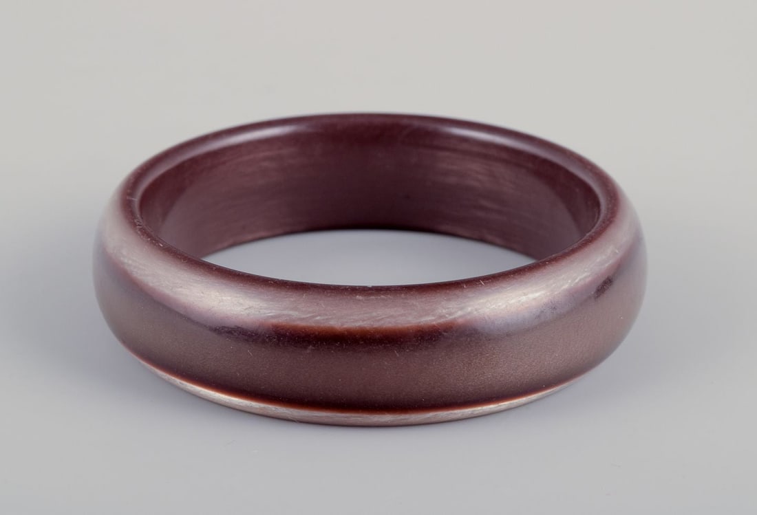 French jewelry designer. Three bracelets. Two in plastic and one in wood. Late 20th C. - 6