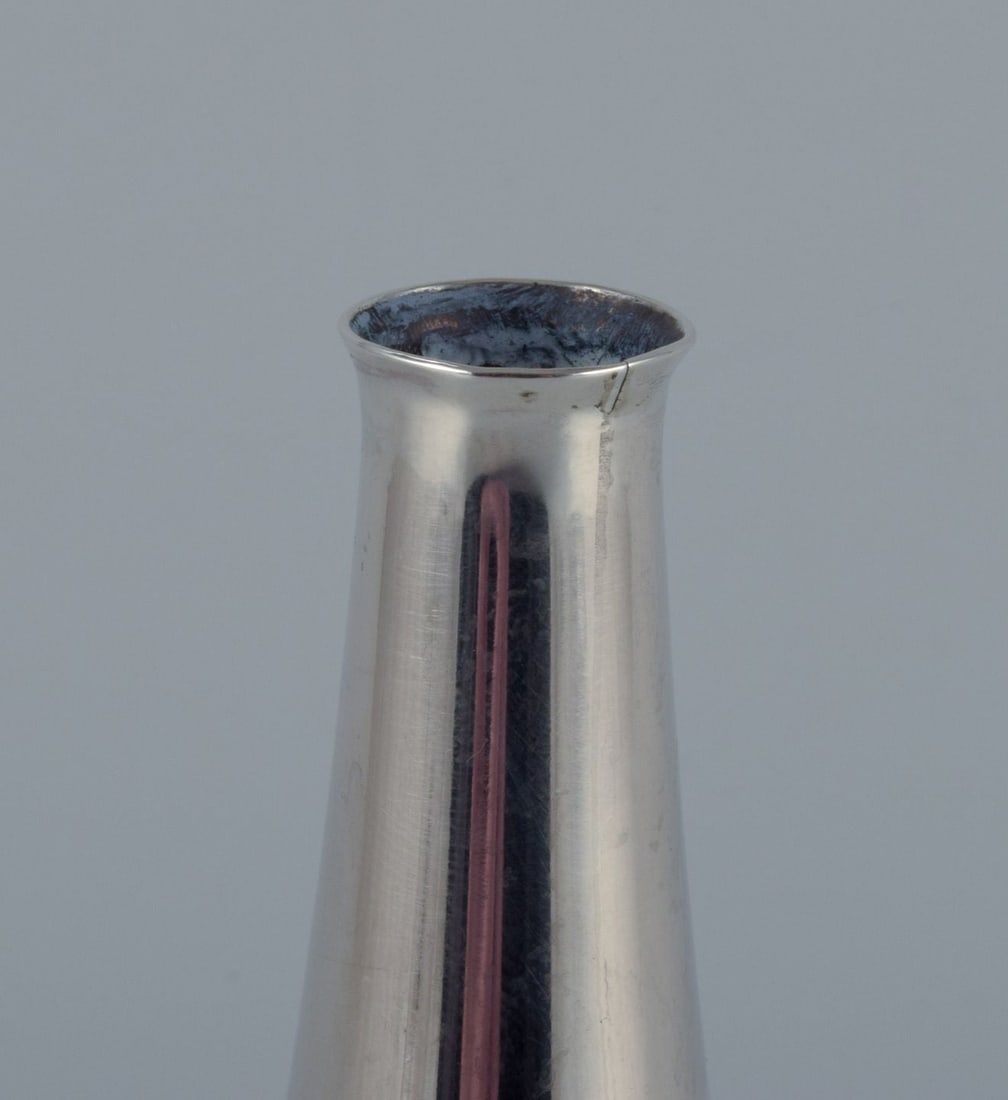 Just Andersen, vase in sterling silver. Model 2595. From the 1930s. - 5