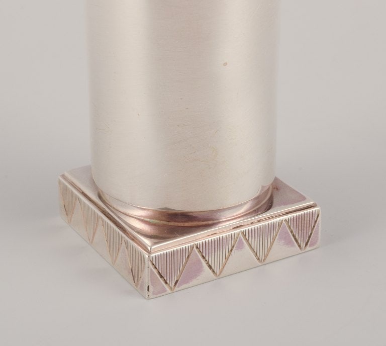 Jørgen Jensen (1895-1966) for Georg Jensen. Rare Art Deco mustard pot in sterling silver. - 5