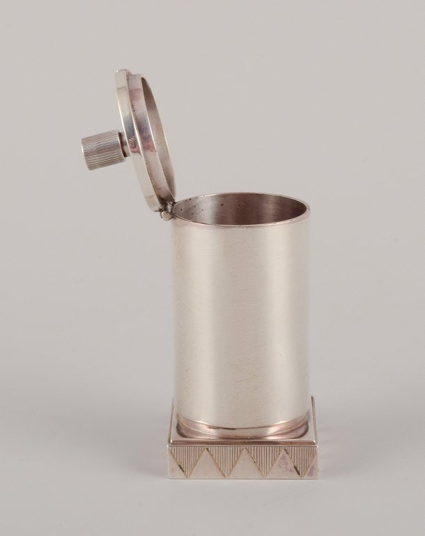 Jørgen Jensen (1895-1966) for Georg Jensen. Rare Art Deco mustard pot in sterling silver. - 6