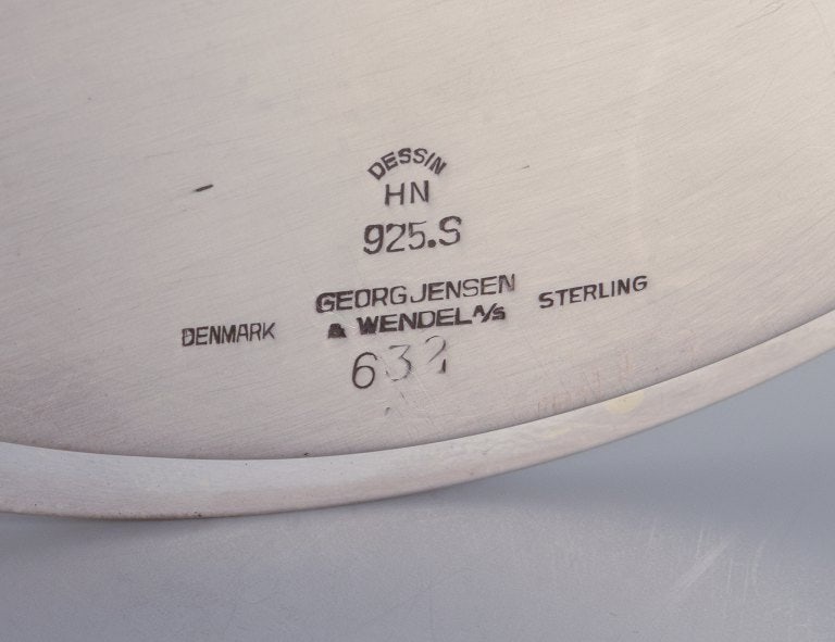Harald Nielsen for Georg Jensen. Art Deco tray in sterling silver. - 5