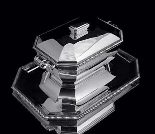 GRUHIER ORIGINAL FRENCH ART DECO COVERED 950 STERLING SILVER TUREEN + WRAP 1900-1949: Title: GRUHIER ORIGINAL FRENCH ART DECO COVERED 950 STERLING SILVER TUREEN + WRAP 1900-1949 Description:Direct from Paris the Birthplace of Art Deco, a Stunning "Gatsby Era" Original French 950