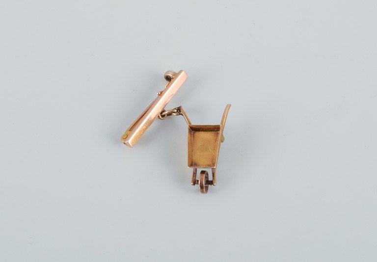 Charm in the form of a wheelbarrow, unknown jeweler.: Title:Charm in the form of a wheelbarrow, unknown jeweler. Description:Charm in the form of a wheelbarrow, unknown jeweler.; is backordered and will ship as soon as it is back in stock.; Charm in the