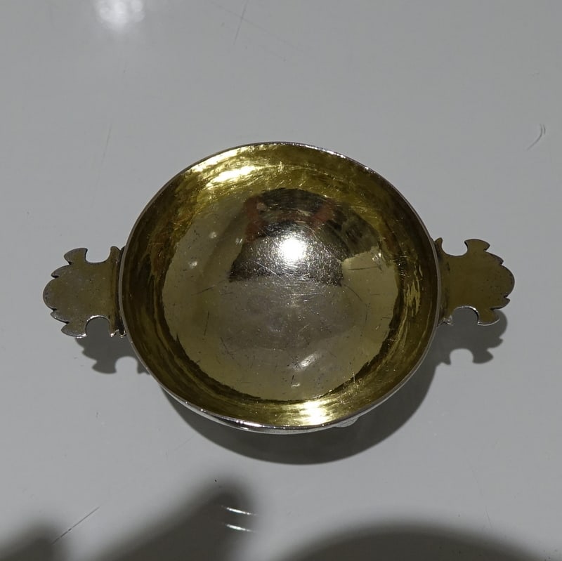 17th Century Antique Silver German Wine Taster Nurnberg Circa 1699 to 1705 (Rosenberg band III plate - 3