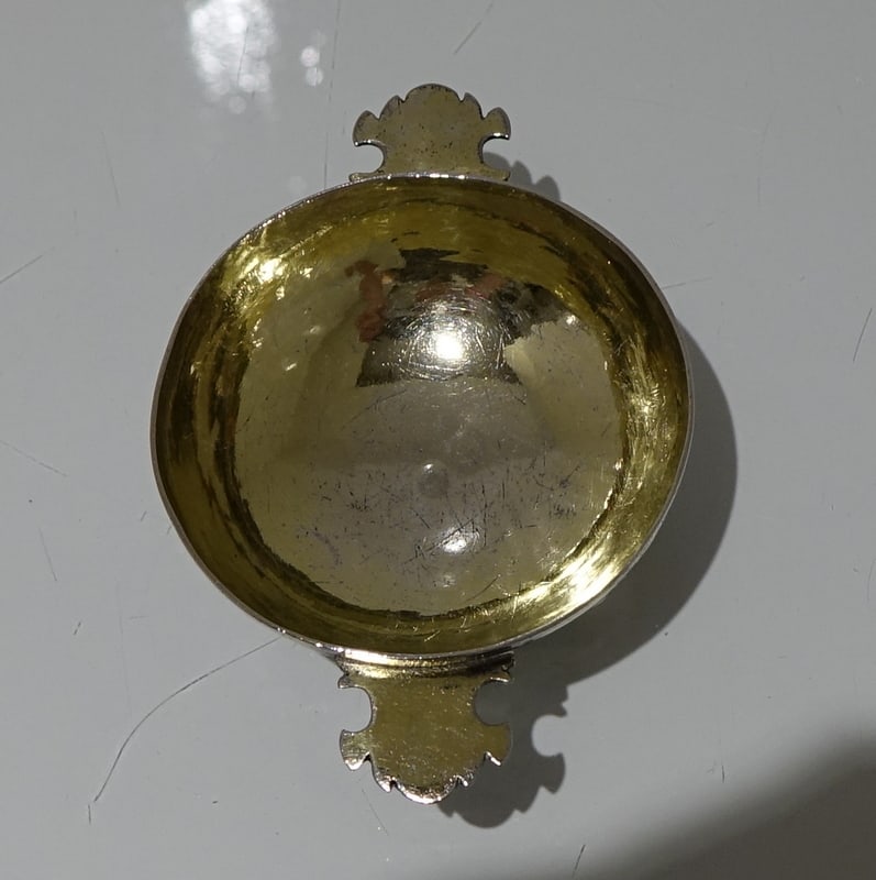 17th Century Antique Silver German Wine Taster Nurnberg Circa 1699 to 1705 (Rosenberg band III plate - 4