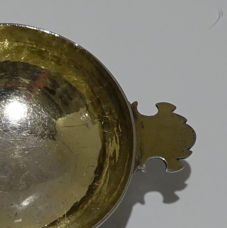 17th Century Antique Silver German Wine Taster Nurnberg Circa 1699 to 1705 (Rosenberg band III plate - 5