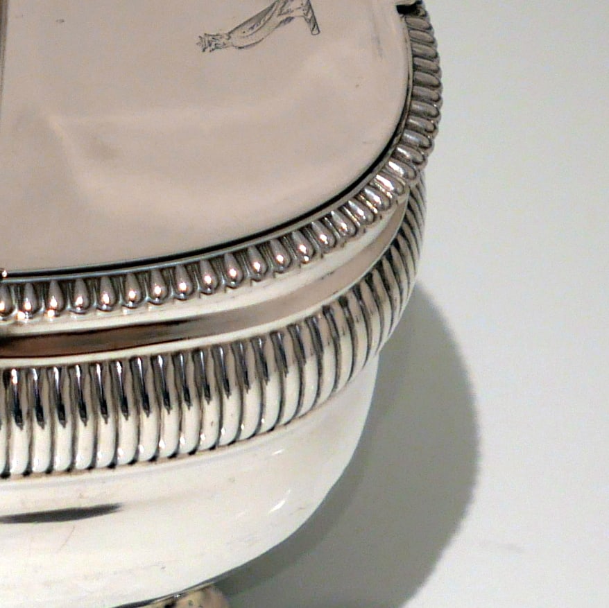 Early 19th Century Antique George III Sterling Silver Double Tea Caddy London 1808 Rebecca Emes & - 8