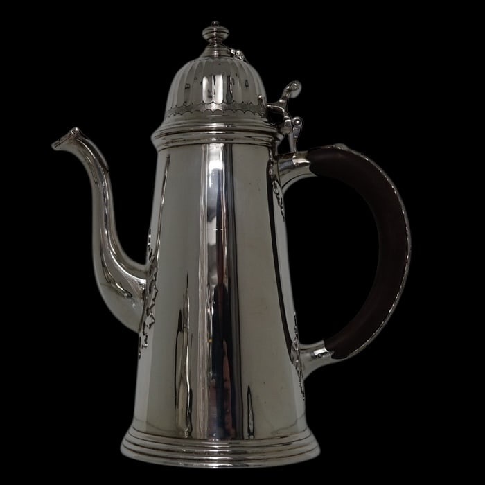 Modern 20th Century Sterling Silver Tea & Coffee Set London 1968 Richard Comyns - 6