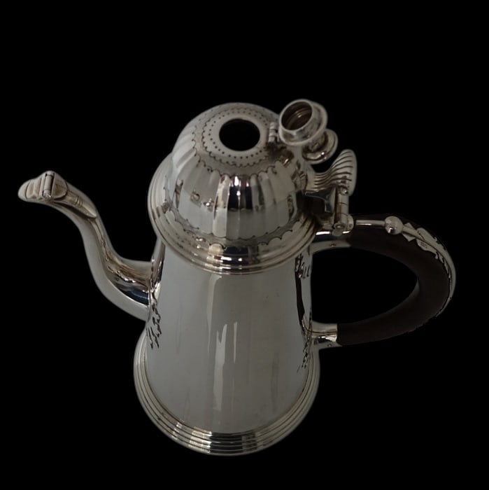 Modern 20th Century Sterling Silver Tea & Coffee Set London 1968 Richard Comyns - 7