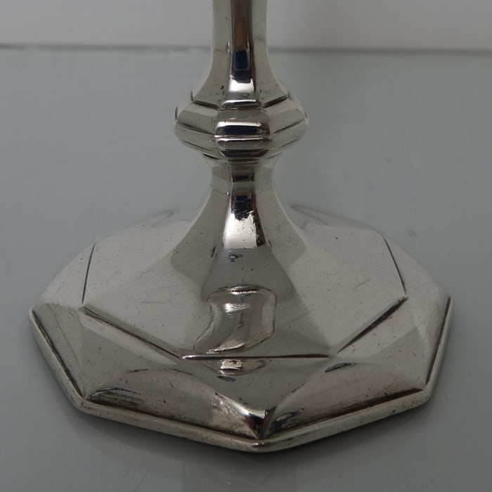 Early 18th Century Antique Queen Anne Britannia Silver Candlesticks London 1705 John East - 4