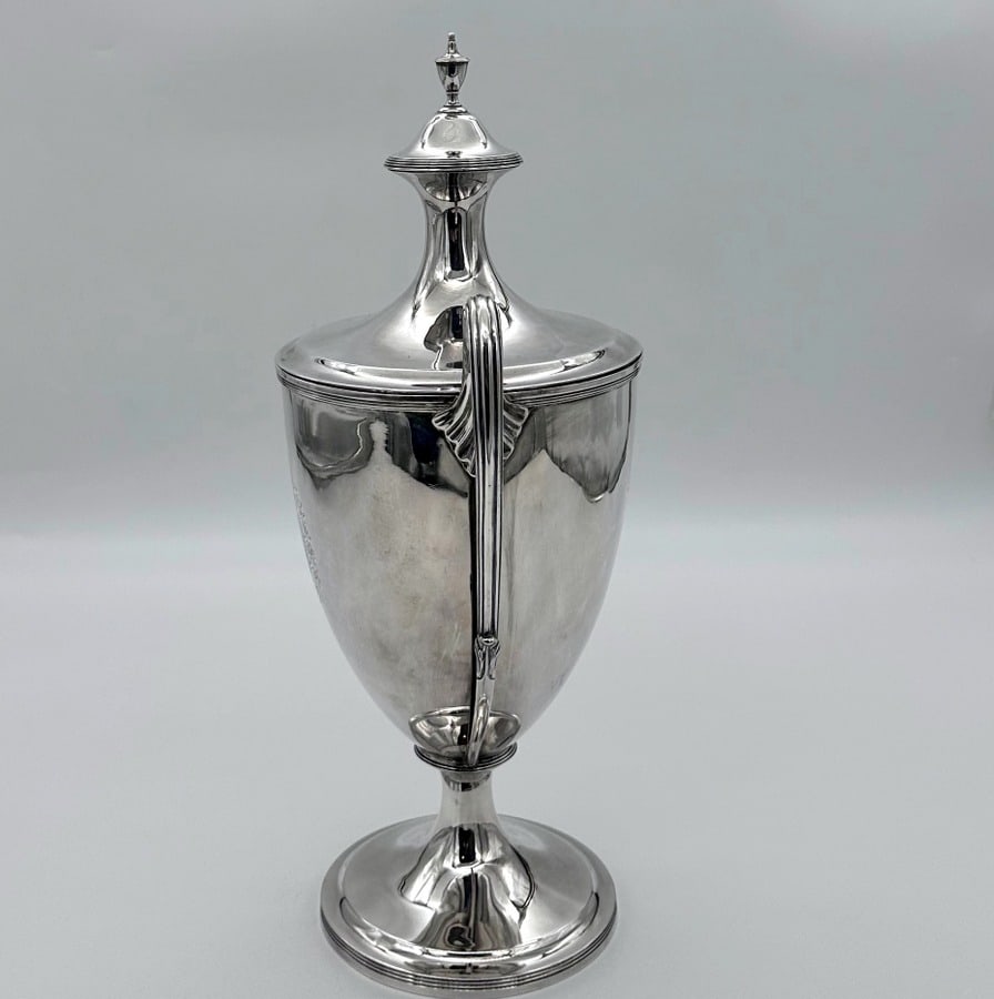 18th Century Antique George III Silver Cup & Cover London 1792 Henry Chawner - 3