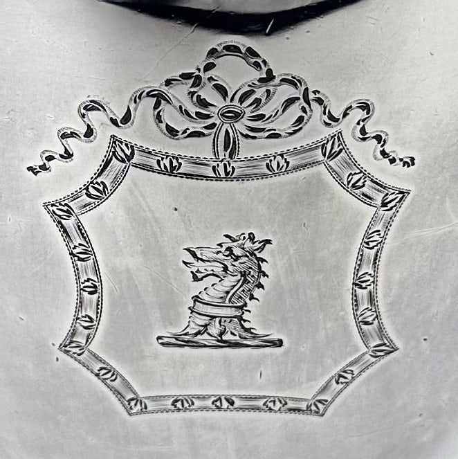 18th Century Antique George III Silver Cup & Cover London 1792 Henry Chawner - 6
