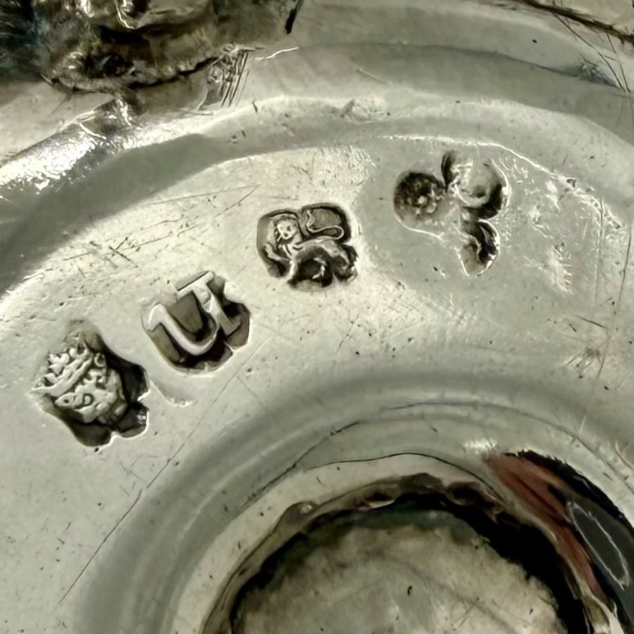 Mid 18th Century Antique George II Silver Chamberstick London 1755 James Manners - 8